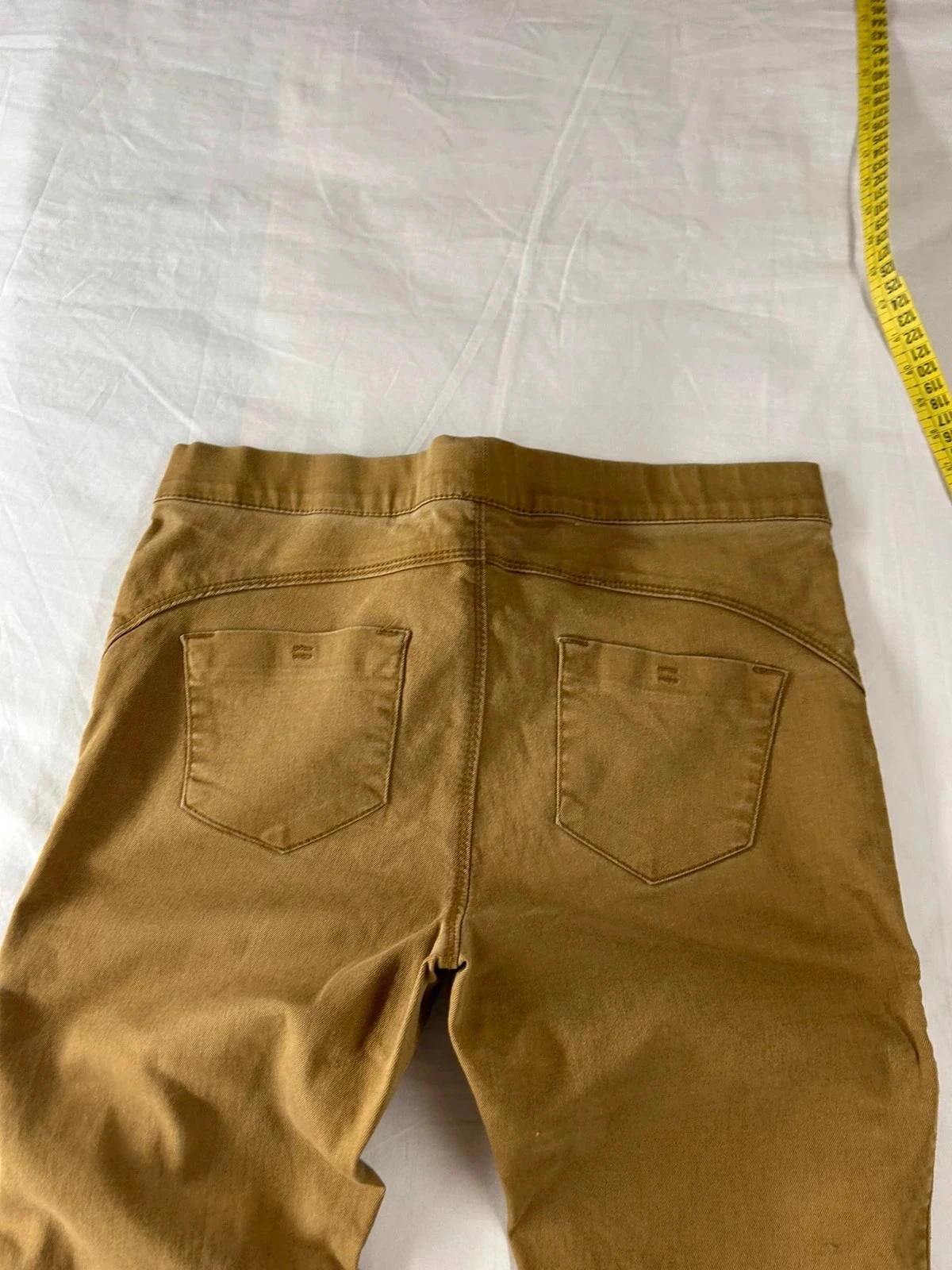 Pantalón skinny beige marrón de denim – photo 8